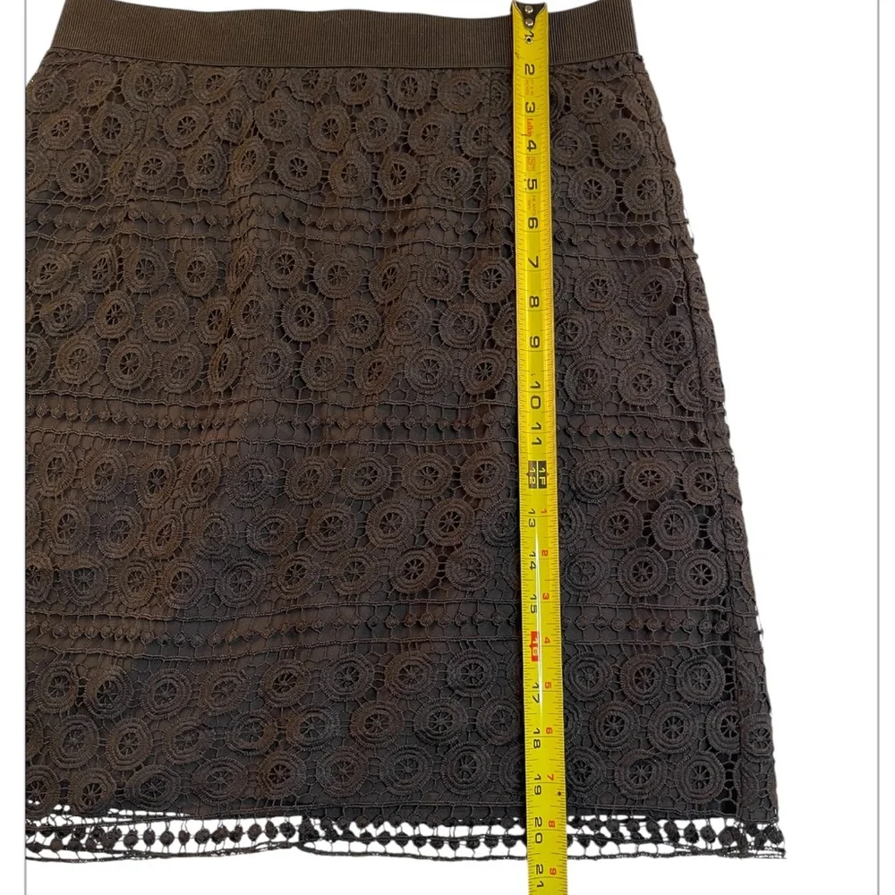 LOFT Black Lace A-Line Skirt Women’s Size 6